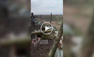 Unsuccessful shot by a Ukrainian soldier from the Fagot ATGM