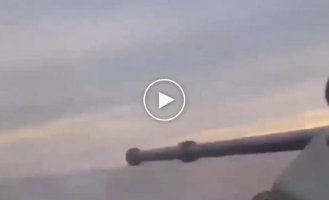 Ukrainian ATGM flew within centimeters of a Russian infantry fighting vehicle