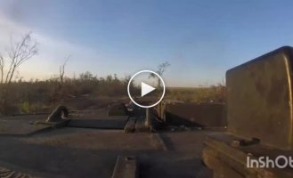 Operation of Ukrainian Leopard 2A6 in Zaporozhye direction