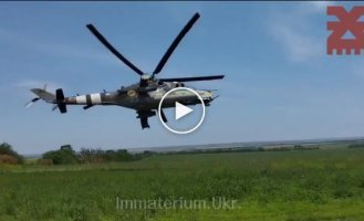 Український Мі-24 за роботою