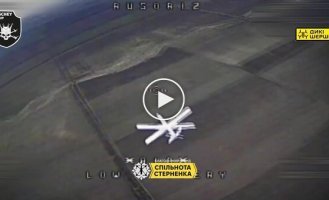 Пять вражеских ударных БПЛА Ланцет уничтожили операторы зенитных дронов подразделения KOSHEY GROUP