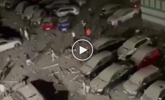 Kyiv after shelling with rockets