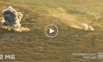 Video about the battles near Krasnogorovka