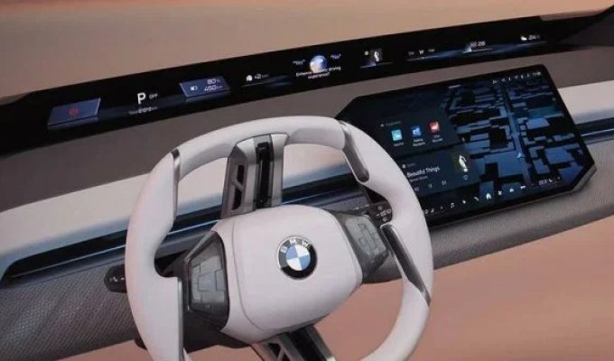 BMW created a completely new steering wheel, which will be produced from 2026 (3 photos + video)