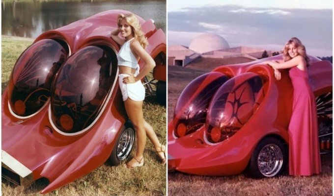 Как дизайнеры 70-х представляли себе автомобиль будущего (9 фото)