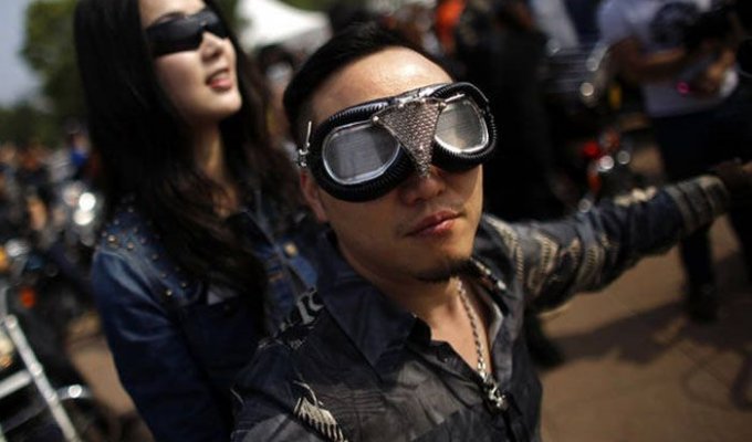 Ежегодное ралли Harley-Davidson в Китае (26 фото)