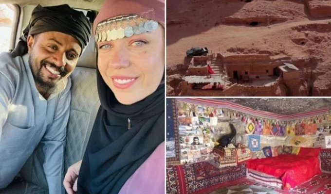 A Girl Fell in Love with a Bedouin and Moved into His Cave (4 photos)