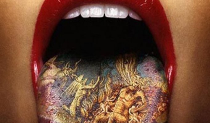 Фанаты татуировок добрались до языка