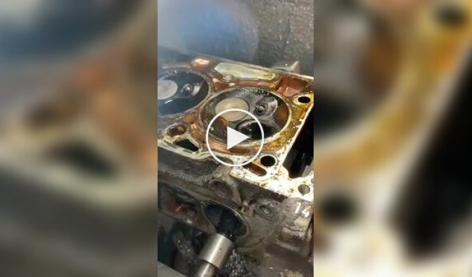 Processing the cylinder head of a car engine