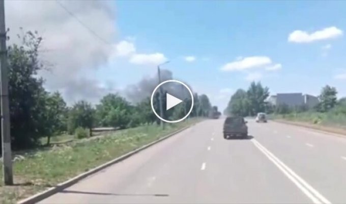 A truck with ammunition exploded in the center of occupied Pervomaisk