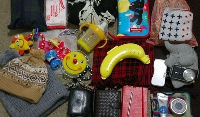 Содержимое женских сумочек (13 фото)