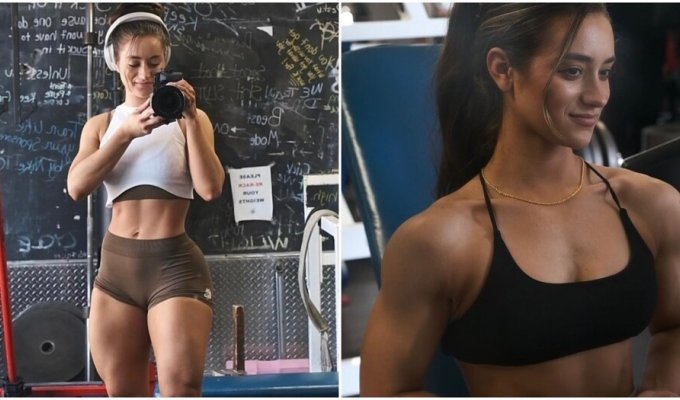 Jessica Bicklin - the girl who proves that you can stay feminine and with muscles (6 photos)