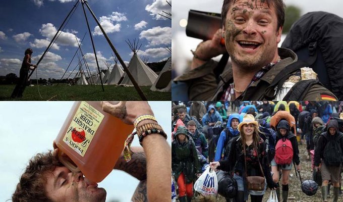 В Британии стартовал фестиваль Glastonbury 2011 (15 фото)