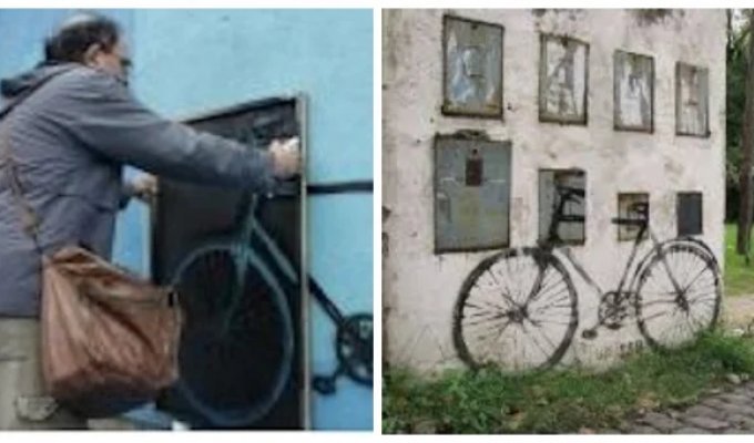 Fernando Traverso's bicycles and the origins of this sad but symbolic tradition (8 photos + 1 video)