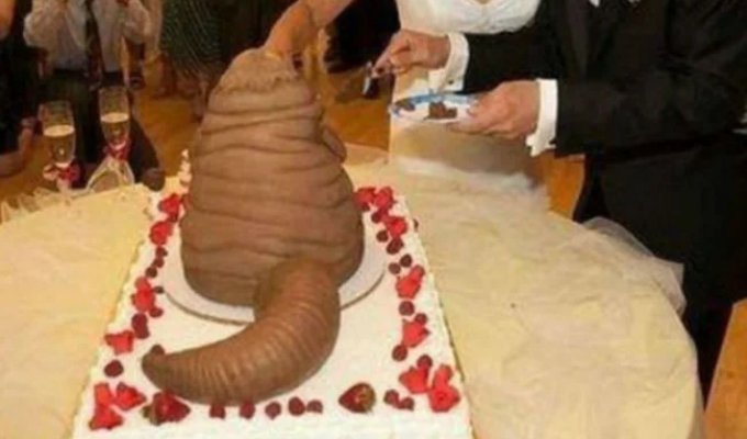 The worst wedding cakes that would make any bride cry (20 photos)