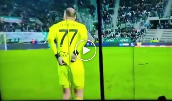 A terrible attempt on the goalkeeper's life