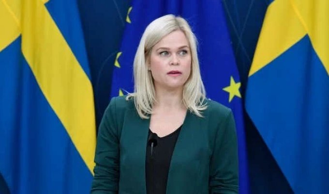 Swedish minister admits she is afraid of bananas (3 photos)