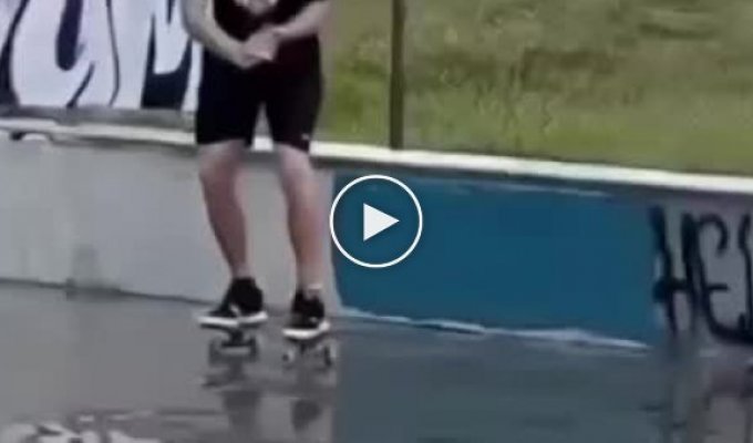 A typical day at the skate park after rain