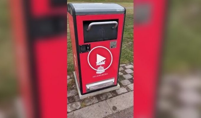 Talking trash cans in Sweden