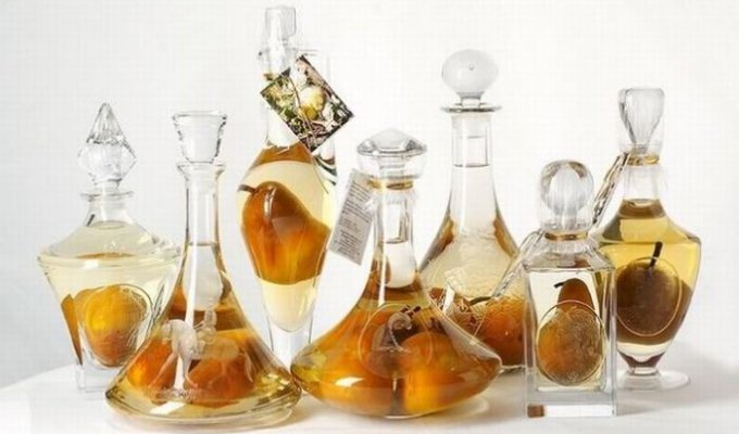 Pears in a bottle (9 photos)