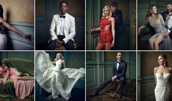 Поразительные портреты знаменитостей на вечеринке Vanity Fair после «Оскара» 2016 (17 фото)