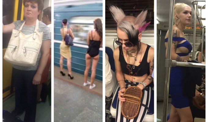 Мода российского метро: фрики из подземки (29 фото)