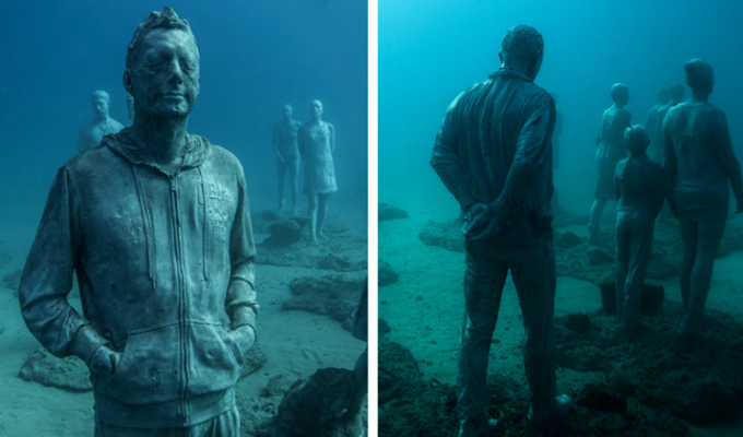 Невероятный подводный музей превратил океаническое дно в галерею искусств (17 фото)