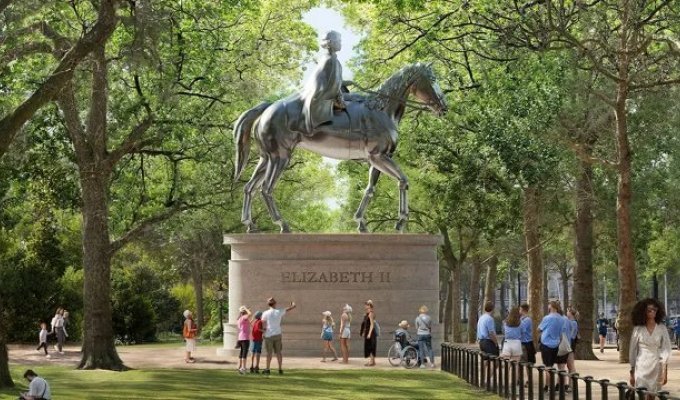 В Лондоне выбирают мемориал королеве Елизавете II (10 фото)