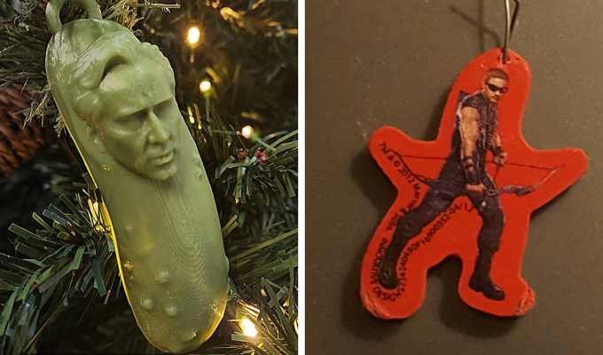 30 unusual and funny Christmas decorations from netizens (31 photos)