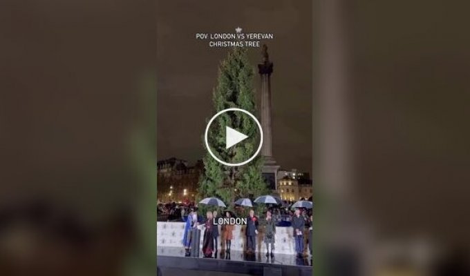 Opening of the New Year tree in London and Yerevan