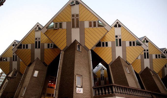 Кубические дома Роттердама (5 фото)