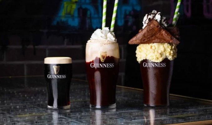 Бар в Лондоне представил первый в мире молочный коктейль с Guinness (2 фото + видео)