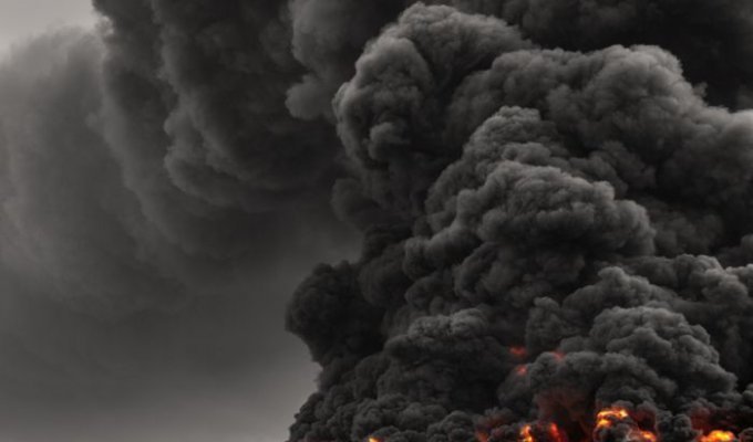 Пожар в Кувейте (7 фото + видео)