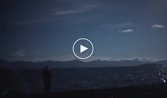 A rare natural phenomenon was filmed over Tibet