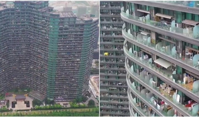 Chinese "human settlement ", which can accommodate about 20 thousand people (12 photos + 1 video)