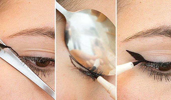 13 способов сделать красивый макияж с помощью ложки (13 фото)
