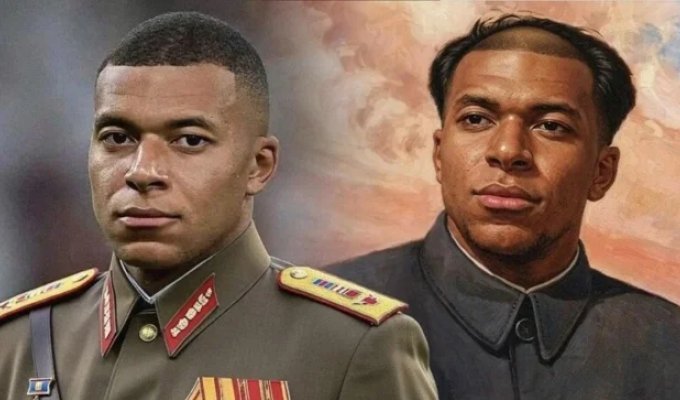 Футболист Килиан Мбаппе лишился китайских контрактов из-за мема с собой (3 фото + 2 видео)