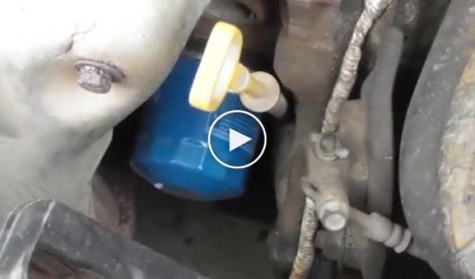Необычное применение магнита в масляном фильтре от автомобиля