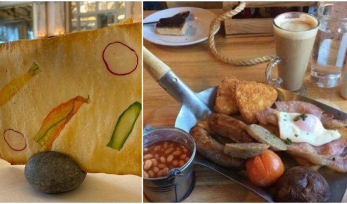 14 times when a cafe wanted to surprise with its presentation, but it would have been better to put the food on a plate (15 photos)