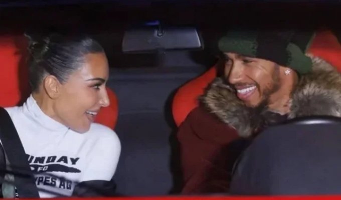 Возможный роман Льюиса Хэмилтона и Ким Кардашьян (2 фото)