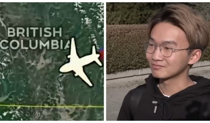 Студент із Канади літає на заняття літаком, щоб заощадити на оренді житла (2 фото + 1 відео)