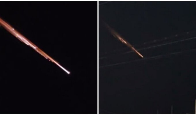 У небі над Японією помітили невідомі об'єкти, що горять (3 фото + 1 відео)