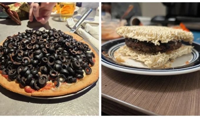 18 блюд, демонстрирующих победу голода над чувством вкуса (19 фото)