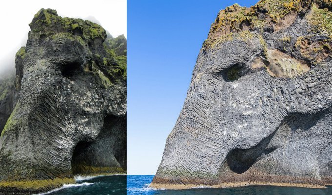 Эта гигантская скала в Исландии похожа на слона (5 фото)