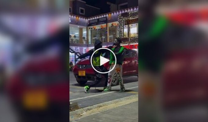 The guys combined breakdancing and robotic movements into one style.
