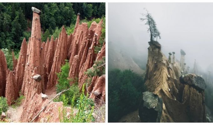 Стражи каменного века: как рождаются пирамиды в Южном Тироле (15 фото + 1 видео)