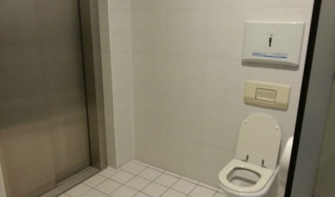 Странности, которые можно увидеть в туалетах (17 фото)