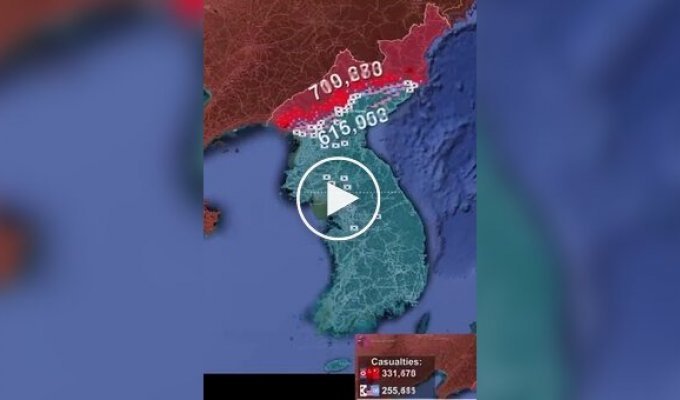 Корейская война за 2 минуты
