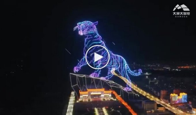 Epic drone show in China