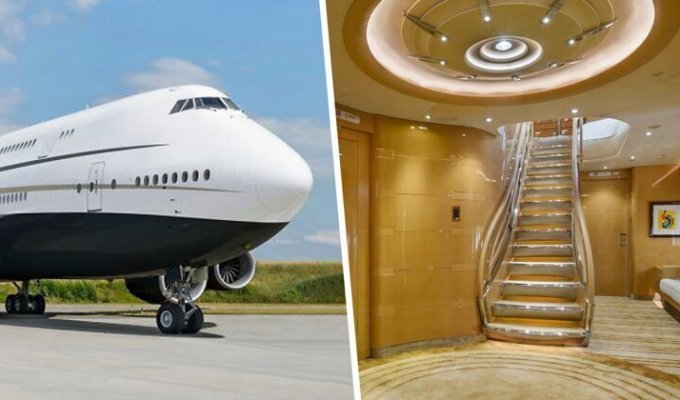25 фотографий самого большого в мире частного самолета, который выглядит как летающий особняк (26 фото)